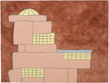 painting by Don Christensen entitled, Gangsta House