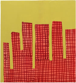 painting by Don Christensen entitled, Girl Town