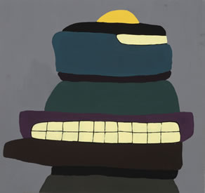 painting by Don Christensen entitled, Stack House for MW